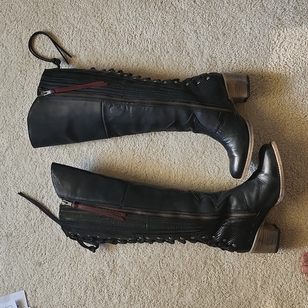 Freebird by Steven 'Catrina' in Black Size 7 Tall Boots
